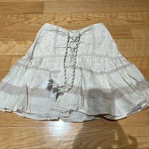 Chelsea & Violet lace up mini skirt